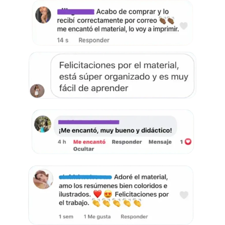Comentários reais de clientes: adorei o material, super organizado e fácil de aprender, muito didático